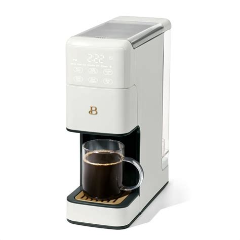 Beautiful Perfect Grind™ Programmable Single Serve Coffee Maker White Icing By Drew Barrymore