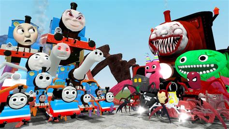 New Cursed Thomas And Friends Vs All Cursed Choo Choo Charles In Garry