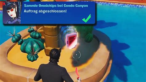 Sammle Omnichips Bei Condo Canyon Alle 3 Orte Fortnite Omnischwert Aufträge Youtube