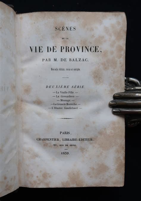 1839 Balzac the Human Comedy Scenes From Provincial Life - Etsy