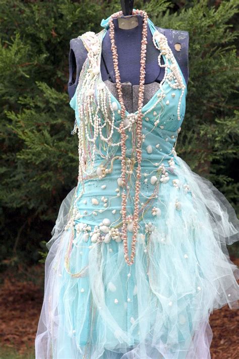 Sale Tattered Ocean Seafoam Mermaid Fairy Dress Beach Etsy Fairy Dress Fairy Costume