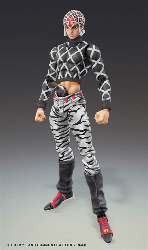 Super Action Statue Big JoJo S Bizarre Adventure Part Guido Mista Sex Pistols Ver Black