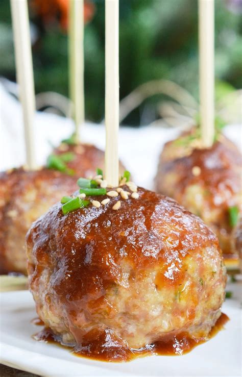 Saucy Asian Meatballs - WonkyWonderful