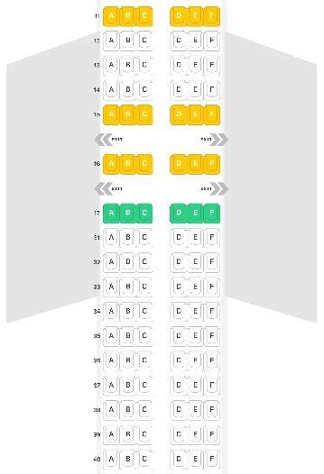 Airbus A320neo Seating Chart