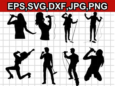 Singing Svg Png Singer Svg Guitar Svg Music Svg Music Notes Svg Musical