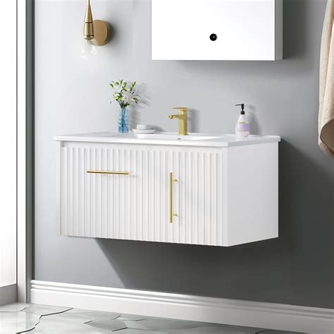 Willa Arlo Interiors Ballou 35 8 Wall Mounted Bathroom Vanity With