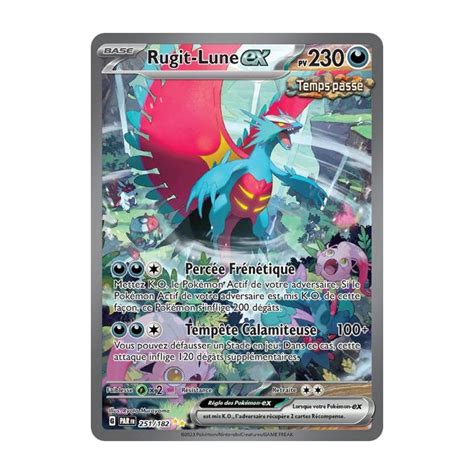 Rugit Lune ex 251 182 Faille Paradoxe Carte Pokémon à l unité