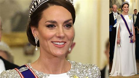 Kate Middleton Wows In White Princess Glitters In Jenny Packham Gown