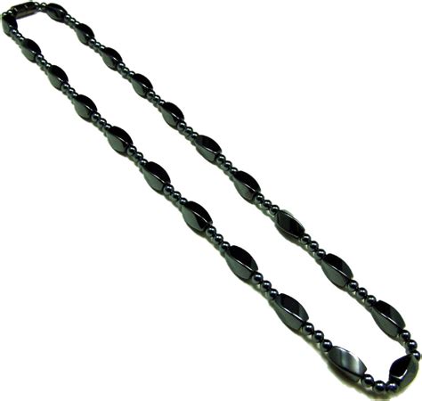 Mens Magnetic Hematite Twisted Bead Necklace Handcrafted Natural Stone Jewelry And Unique Ts