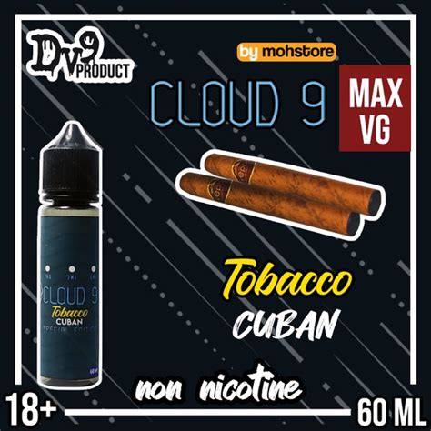 Jual Liquid Non Nicotine Dv9 Tobacco Cuban Max Vg 60ml Vape Di Lapak