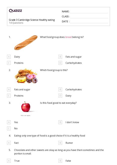 50 Health Science Worksheets For 3rd Year On Quizizz Free Printable