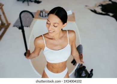 Attractive Woman Lingerie Posing Near Bath Stock Photo Shutterstock