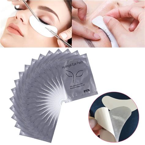 100 Pairs Hydrogel Eye Patch Eyelash Pad Gel Patch Lint Free Eyelash Extension Patch Eye Mask