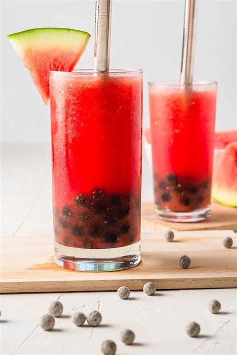 Watermelon Bubble Tea The Flavor Bells