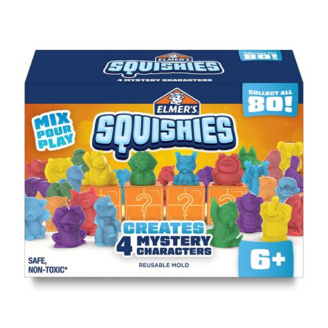 Elmer’s Squishies Kids’ Activity Kit, DIY Squishy Toy Kit Creates 4 ...