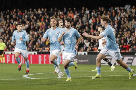 El Celta Noquea Al Valencia Liderado Por De La Torre Y Douvikas Y Pasa