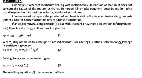 Kinematic Equations Solver