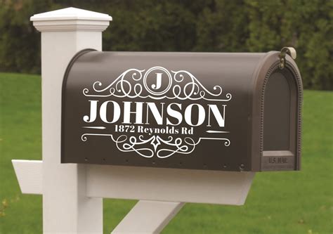 Mailbox Decals Mailbox Numbers Mailbox Address Decal Custom