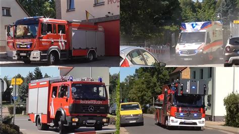 Alarm Direkt An Der Wache Einsatzfahrten Feuerwehr Und Drk Zum