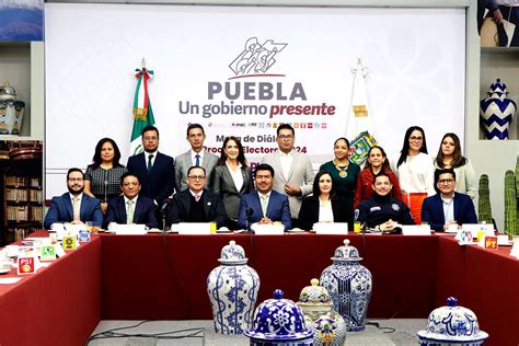 Partidos INE IEE Y Gobierno De Puebla Acuerdan Un Pacto De Civilidad