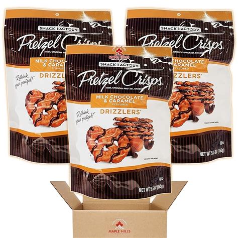 Amazon Snack Factory Pretzel Crisps Milk Chocolate Caramel