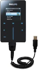 Amazon Coiled Power Hot Sync USB Cable Suitable For The Philips GoGear HDD With Both