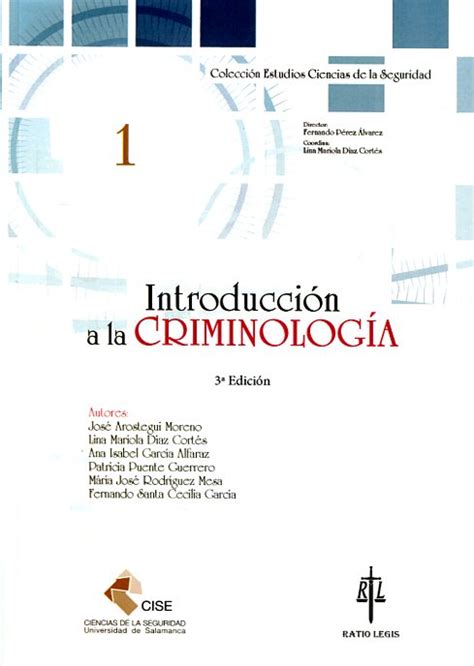 Libro Introducción a la criminología 9788416324392 Marcial Pons