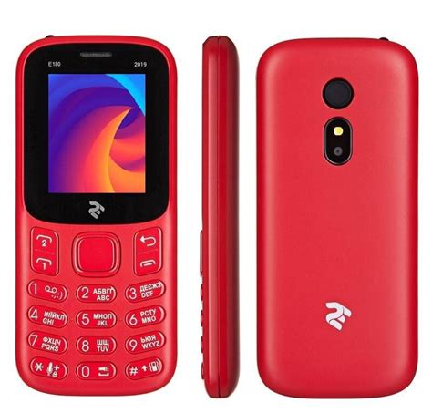 Купить Мобильный телефон 2E E180 2019 DUALSIM Red, цена 299 грн ...