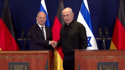 Israel Bundeskanzler Olaf Scholz Trifft Benjamin Netanjahu Video