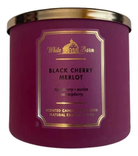 Vela Black Cherry Merlot White Barn Bath Body Works MercadoLibre