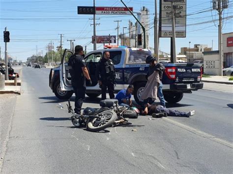 Les Truena Una Llanta En La G Mez Mor N Y Motociclista Queda Lesionado