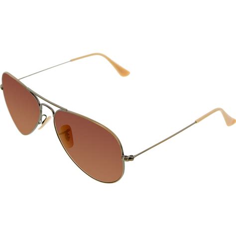 Mens Gold Aviator Sunglasses