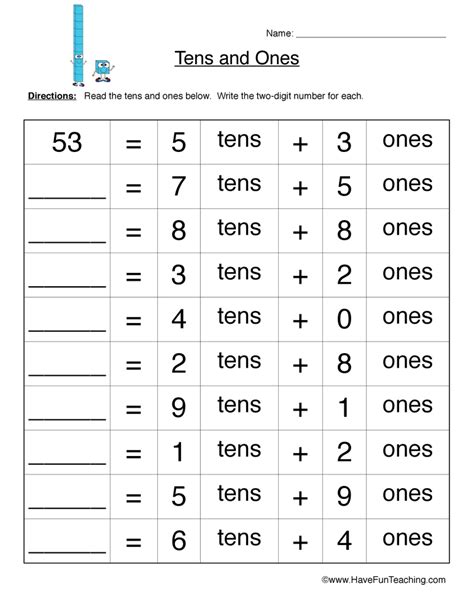 Expanded Form Worksheets - Hundreds, Tens and Ones | Teaching ...