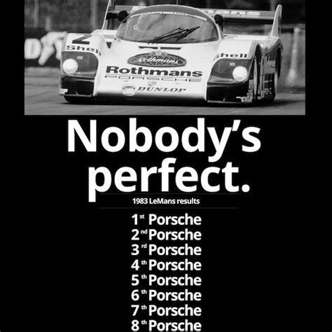 Nobodys Perfect Porsche Poster Etsy Uk