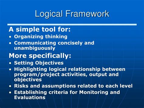 Ppt An Introduction To The Logical Framework Approach Lfa