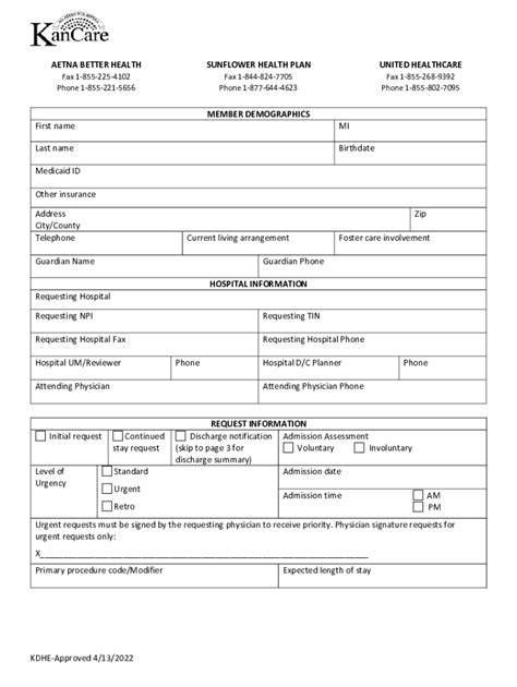 Fillable Online Mco Ip Request Form Inpatient Request Form Fax Email