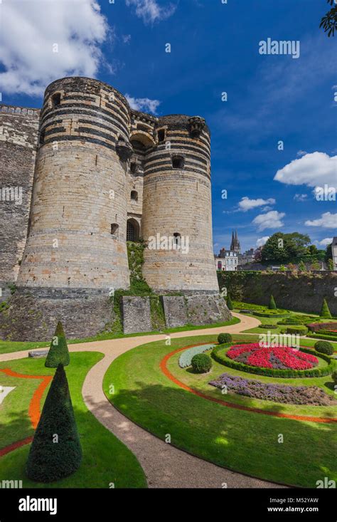 Angers castle in the Loire Valley - France Stock Photo - Alamy