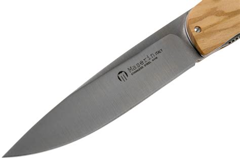 Maserin Gourmet Coltello Da Tasca In Legno D Olivo 380 OL Fare