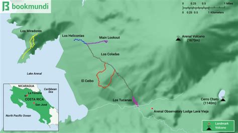 Arenal Volcano Map