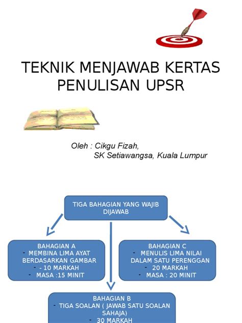 PDF Teknik Menjawab Kertas Penulisan Upsr DOKUMEN TIPS