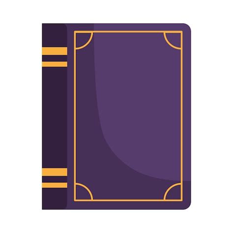 Free Vector Purple Book Illustration