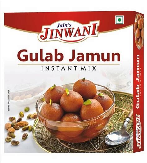 Indian Jain Jinwani Gulab Jamun Instant Mix Packaging Type Packet