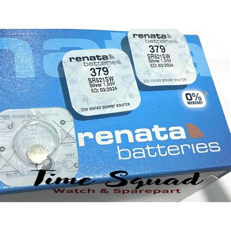 Jual BATERAI RENATA 379 SR521SW BATERAI RENATA 379 RENATA 521 ORIGINAL