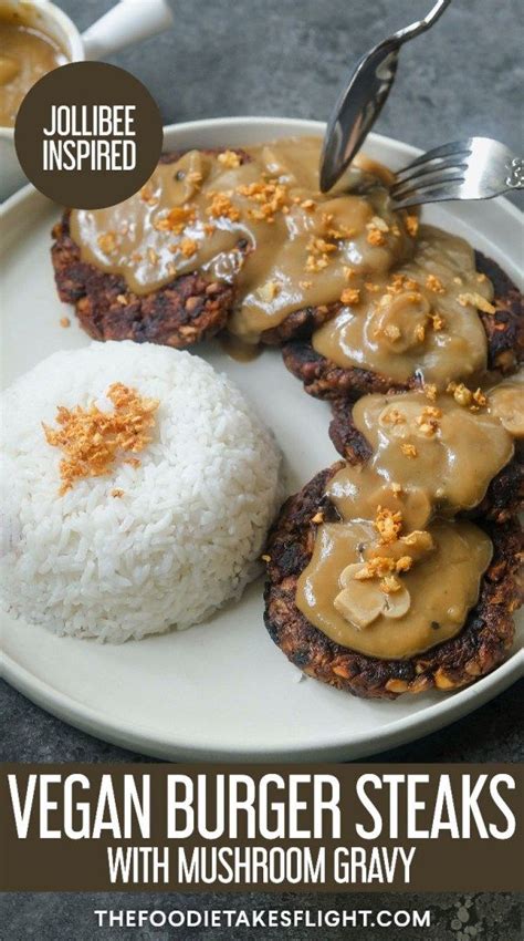 Burger Steaks and Mushroom Gravy (Jollibee Style, Vegan) Tuna Steak ...