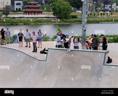 Des Moines Iowa June 24 2023 Iowa Ruckus Rollerblading Competition