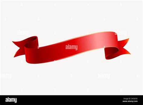 Ribbon Banner Sticker Red Illustration Vector Stock Vector Image And Art