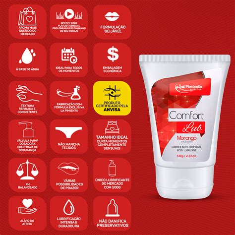 COMFORT LUB 1KG PARA SEXO ORAL VAGINAL ANAL MASTURBACAO O MAIOR E MAIS