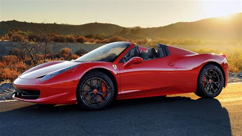 Ferrari 458 Spider Black Wallpaper