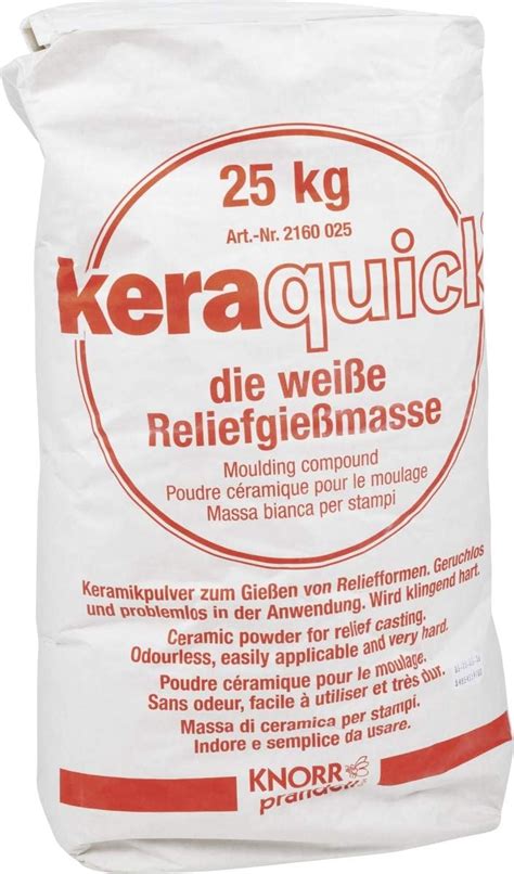 Kg Di Gesso Ceramico Duro Keraquick Per Stampi E Oggetti In Rilievo