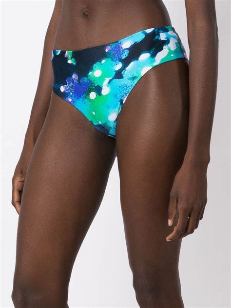 Lenny Niemeyer Coral Print Bikini Bottoms Farfetch